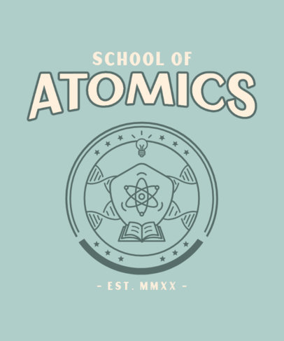 Professional T-Shirt Design Maker for a Science School