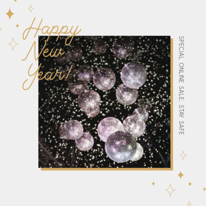 Instagram Post Template for a Special New Year's Sale