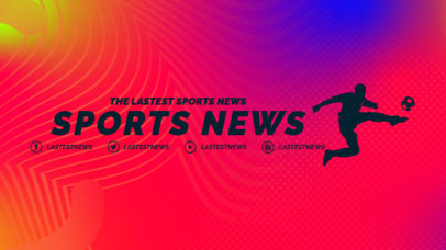 Soccer-Themed Twitch Offline Banner Maker With a Colorful Background 