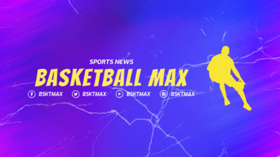 Twitch Offline Banner Generator for Basketball Streaming Channels 