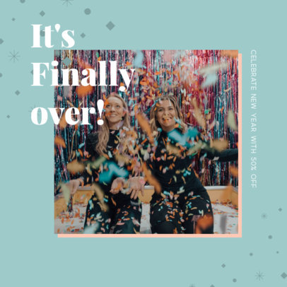 Instagram Post Template for a Store's Special Sale on New Year