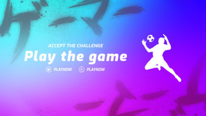 Twitch Offline Banner Template for Soccer Enthusiasts