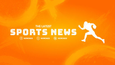 Sports-Themed Twitch Offline Banner Maker for a Football Channel 