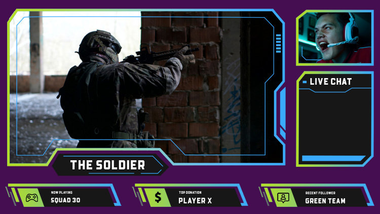 Placeit - Twitch Overlay Design Creator for Intense Gamers