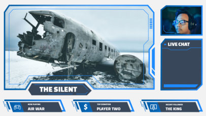 Twitch Overlay Generator with a Cool Action Vibe for War Games 3212d-el1