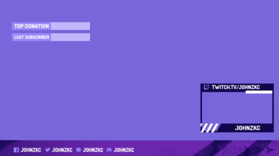 OBS Stream Overlay Generator With a Minimal Style and a Webcam Frame 3193g