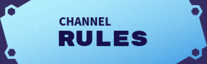 Twitch Panel Design Template for a Rules Section