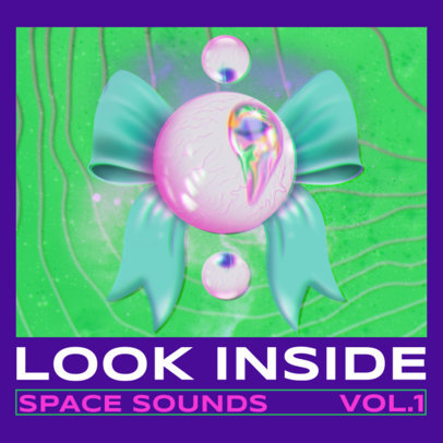 Pop Album Cover Generator Featuring a Surreal Pastel Goth Composition 3206h