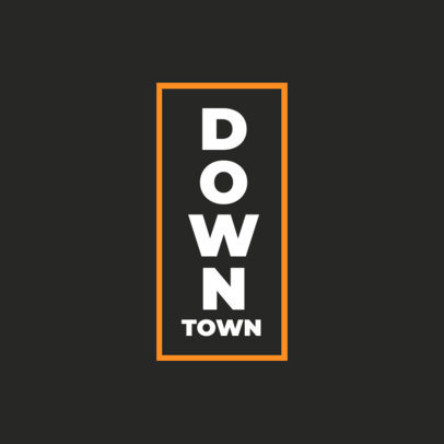 Vertical Logo Template With a Bold Typography 