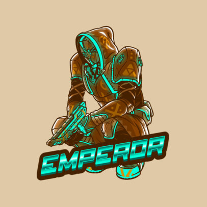 Logo Maker for Gaming Streamers Featuring a Destiny-Inspired Shooter Graphic 