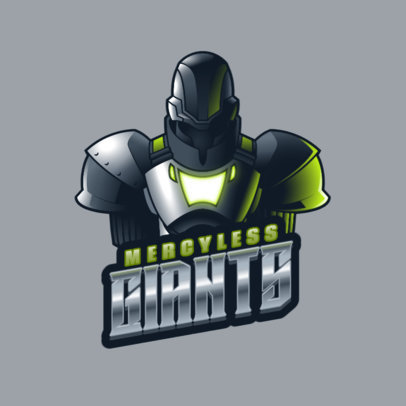 Gaming Logo Template with a Destiny-Inspired Graphic of a Titan