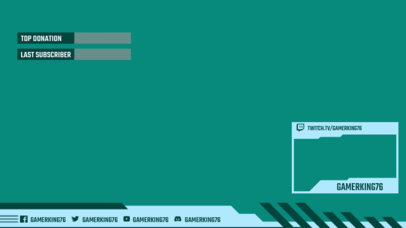 OBS Overlay Template for Twitch Streamers Featuring Simple Graphics 3193i