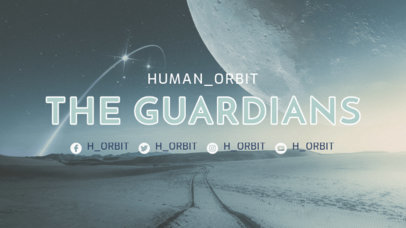 Twitch Banner Maker for Gaming Channels Featuring Destiny-Inspired Backgrounds 3223