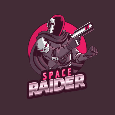 Gaming Logo Maker Featuring a Destiny-Inspired Character from Space
