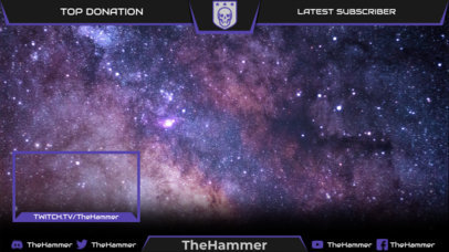Twitch Overlay Design Template with an Aesthetic Inspired by Destiny 2 3222