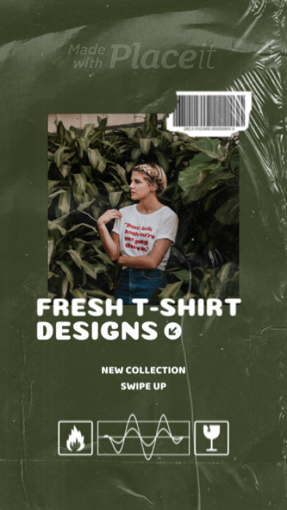 Music-Themed Instagram Story Video Creator for a Merchandise Ad 2498-el1