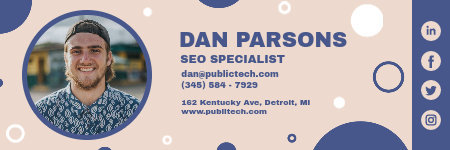Placeit - Email Signature Design Template for Freelancers