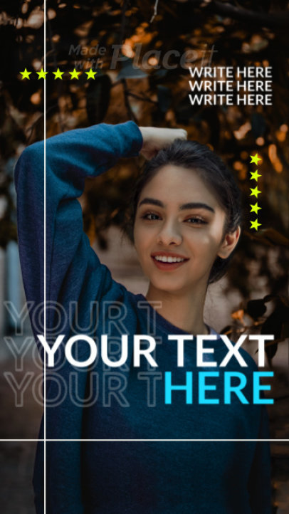 Modern Instagram Story Video Maker Featuring Smooth Text Animations 