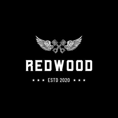 Biker Club Logo Maker Featuring Allusive Graphics