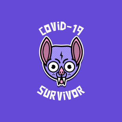 Coronavirus-Themed Logo Maker with a Funny Icon of a Bat