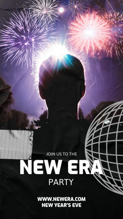 Instagram Story Design Maker for a New Year's Eve Party