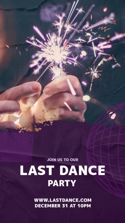 Instagram Story Creator for a New Year's Eve Virtual Event