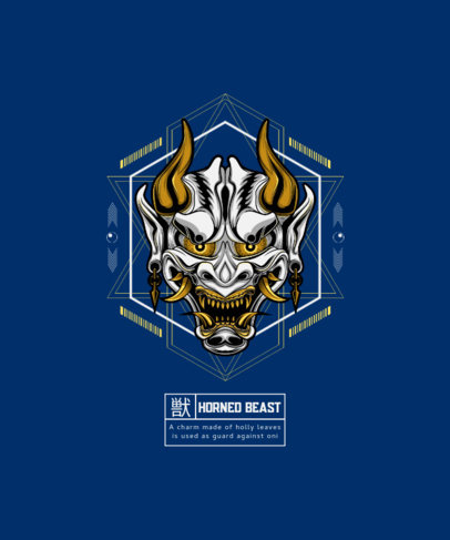 T-Shirt Design Maker Featuring an Evil Demon Clipart 