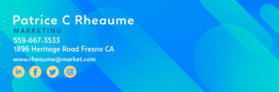 Colorful Email Signature Creator for a Marketing Specialist