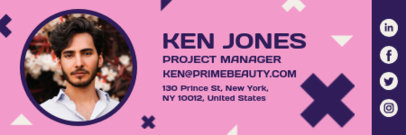 Abstract Email Signature Design Template