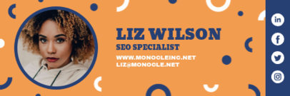 Email Signature Generator for a SEO Specialist 3232l