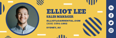 Playful Email Signature Template for a Sales Manager