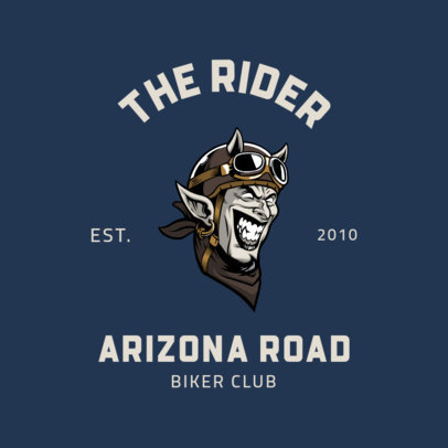 Online Logo Generator Featuring a Biker Devil