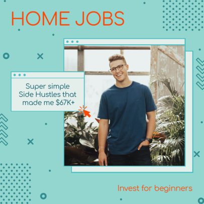 Instagram Post Creator for Tips for Home Jobs
