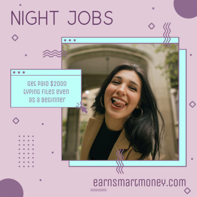 Modern Instagram Post Template to Share Tips on Earning Money 3235g