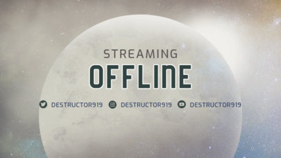 Destiny-Inspired Twitch Offline Banner Maker for Gaming Streamers 3223c