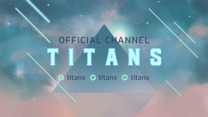 Twitch Banner Generator for Gaming Streamers Featuring a Futuristic Background 3223e