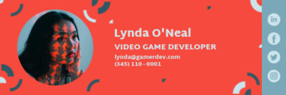Email Signature Template for a Video Game Developer 3232j