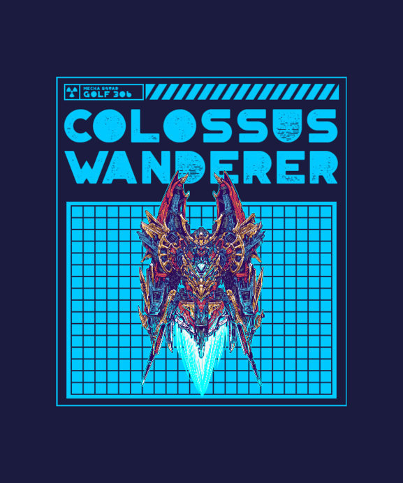 Placeit - Illustrated T-Shirt Design Maker Featuring a Giant Powerful Robot