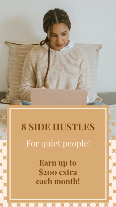 Modern Instagram Story Design Maker with Side Hustle Ideas