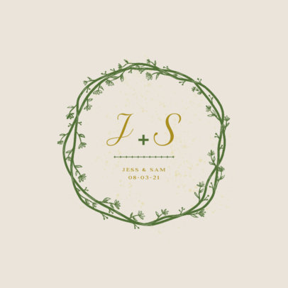 Beautiful Logo Template for Wedding Ceremonies