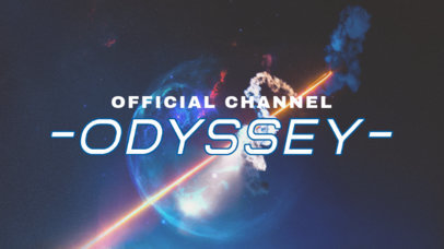 Twitch Banner Template for a Destiny-Inspired Gaming Channel 3223d