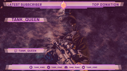 War-Themed Twitch Overlay Creator Featuring a Special Forces Soldier 3225b