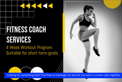 Fiverr Gig Image Template for a Fitness Coach 3239a