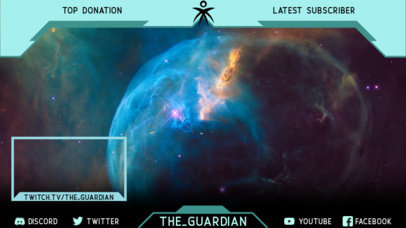 Twitch Overlay Maker for Gamers with a Destiny-Inspired Theme 3222e