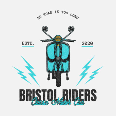 Logo Creator with a Slogan for Biker Clubs