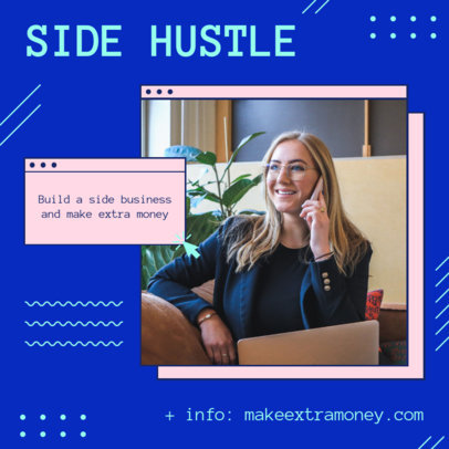 Modern Instagram Post Creator With Info About a Side Business 3235j