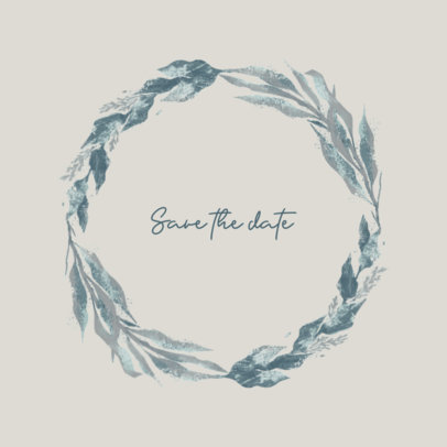 Online Logo Maker for an Upcoming Wedding Featuring a Floral Design