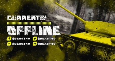 Worl of Tanks-Inspired Twitch Banner Design Maker 3226f