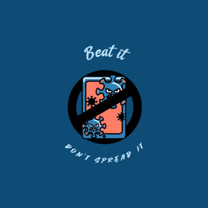 Coronavirus-Themed Logo Maker Featuring a Prevention Awareness Message