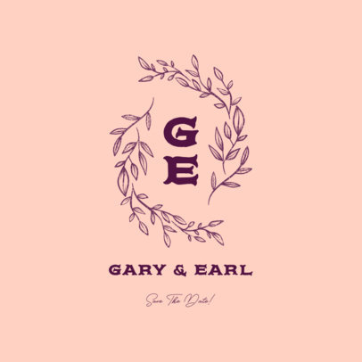 Floral Logo Maker for Weddings